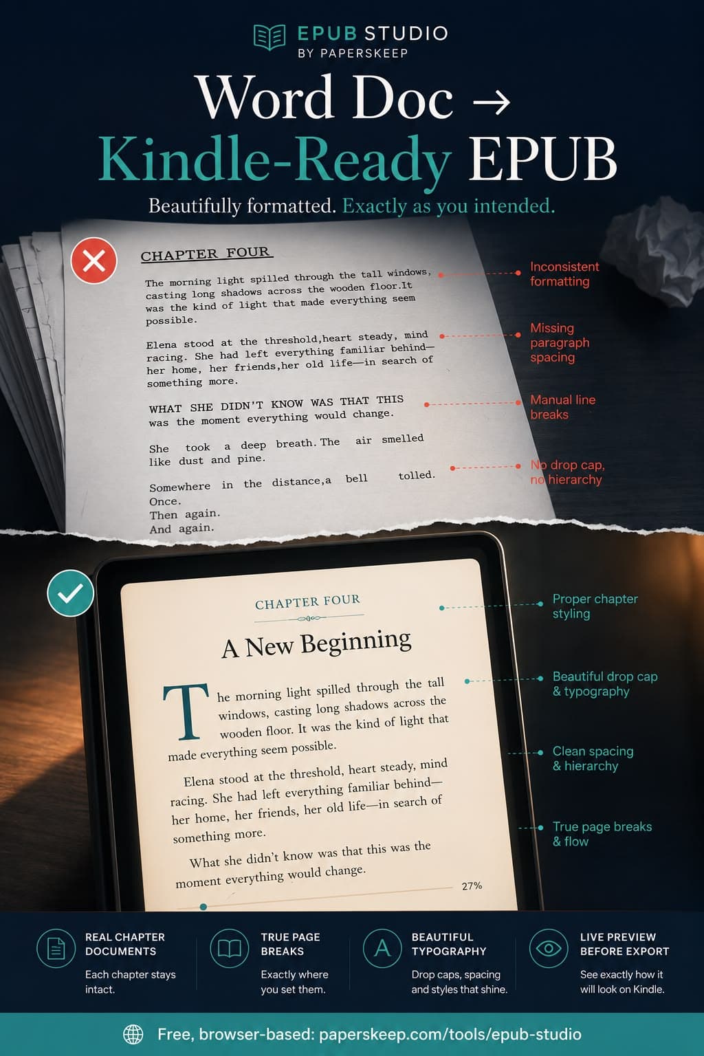 EPUB Studio: Format Your Novel for Kindle Without Leaving the Browser